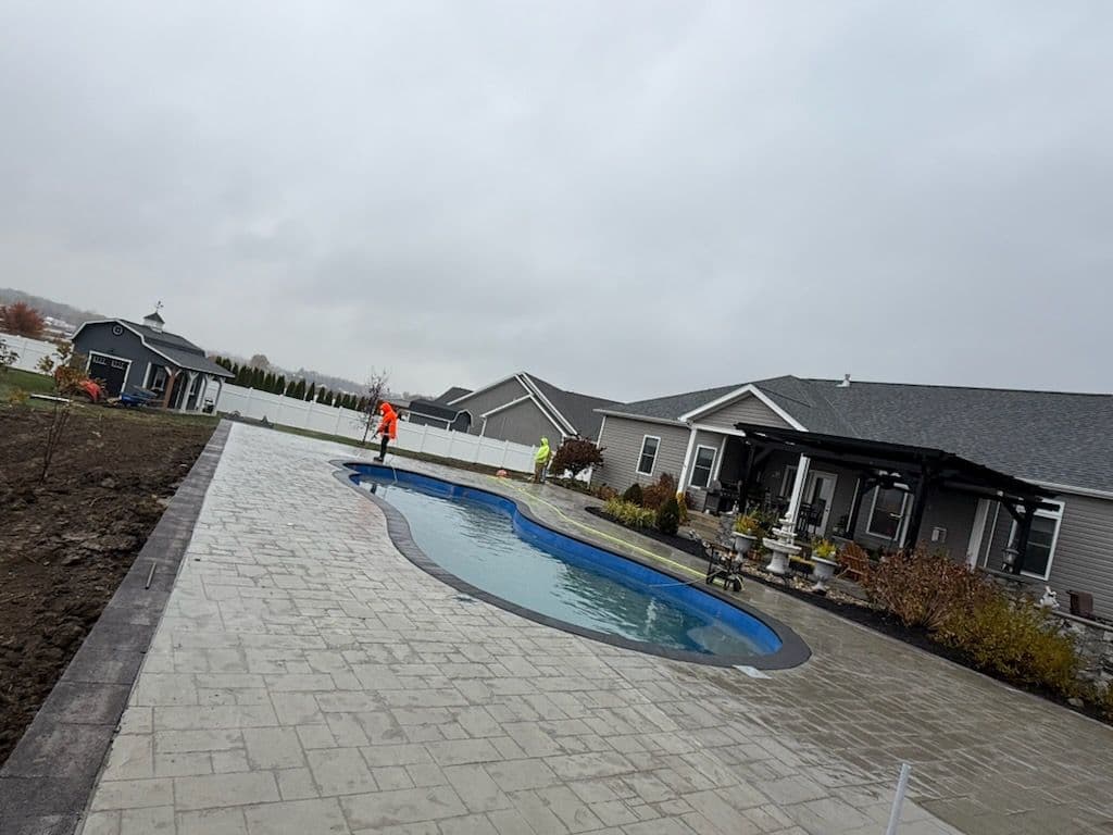 Stunning Fiberglass Pool Installation in Troy Ohio