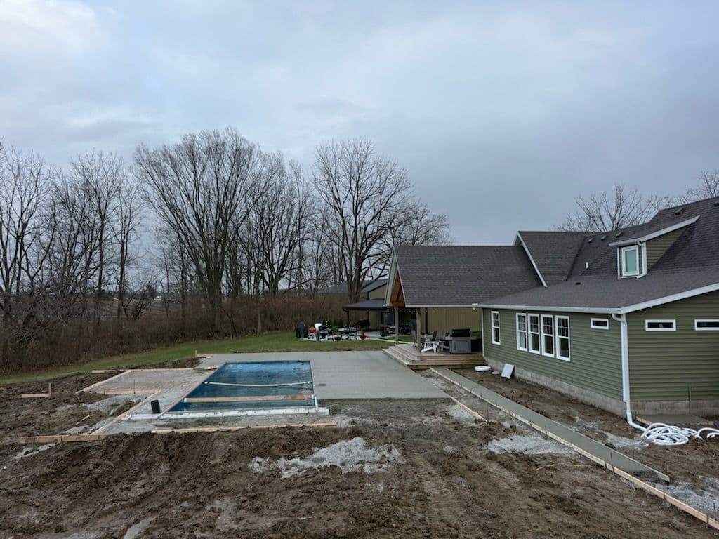 Backyard Upgrade with New Concrete Pathway & Pool Area