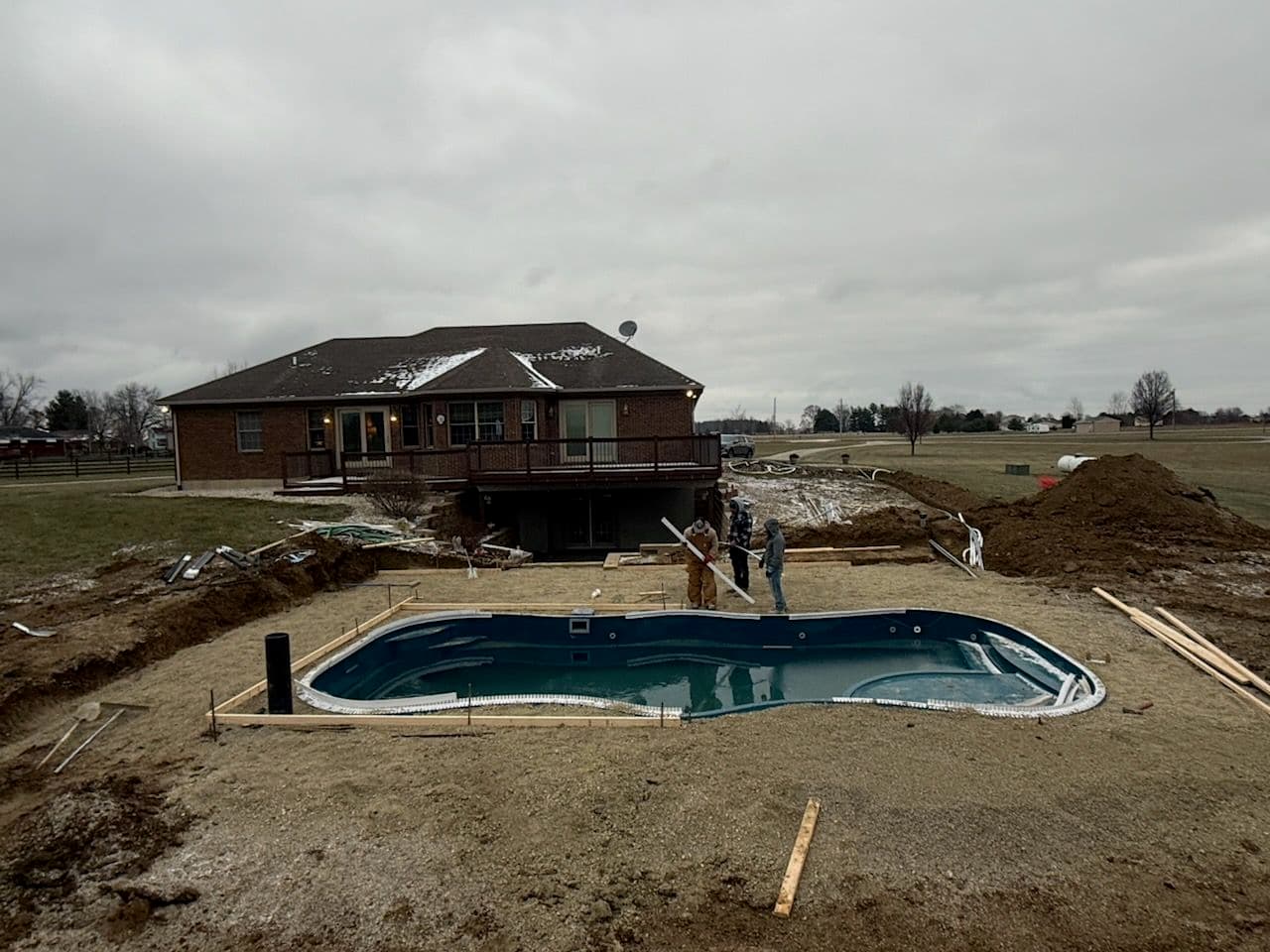 Gallery photos for Figure-Eight Pool Installation Turning Heads in Arcanum: Image #1