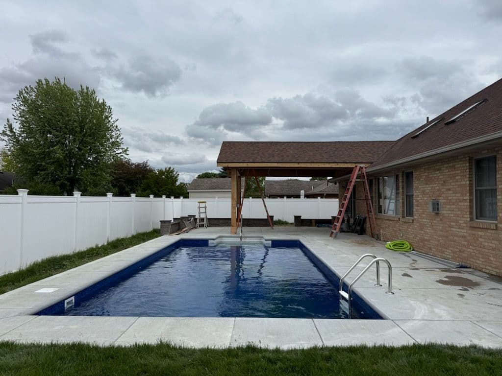 Backyard Oasis with Pool and Pavilion Upgrade