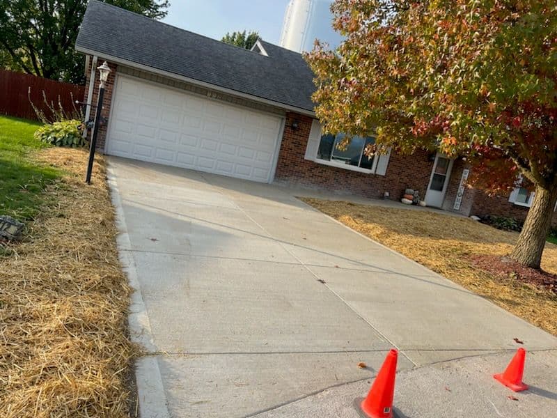 Gallery photos for New Concrete Driveway Transformation in Greenville: Image #1