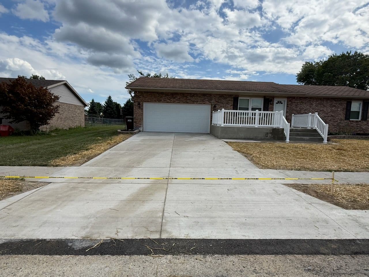 New Driveway and Porch in Eaton Ohio